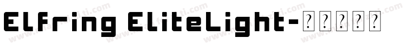 Elfring EliteLight字体转换